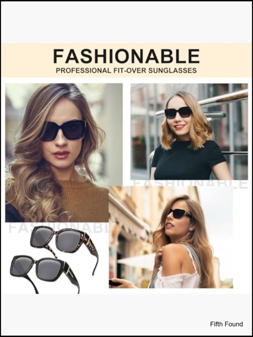 2 Pairs Polarized Fit Over Glasses Sunglasses for Women, Lightweight OTG UV400 - Picture 4 of 7